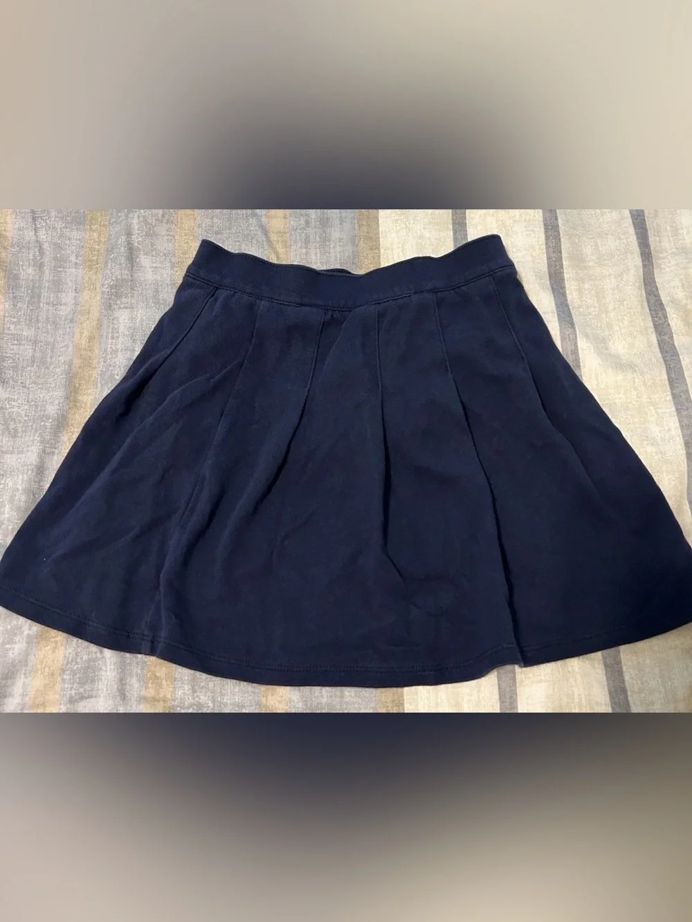 Girl’s Oshkosh B’Gosh Navy Khaki School Uniform Pleated Skirt Skort - Size 8
